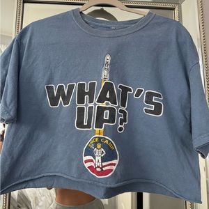 Vintage cropped graphic t shirt